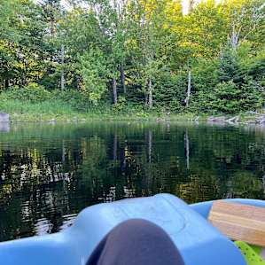 Petite ride de pédalo sur le lac