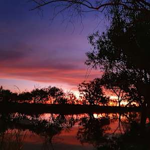 Sunset over the billabong