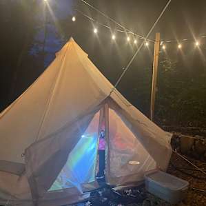 This is the sight at night!