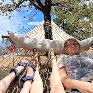 Hammock on campsite (was provided by host)