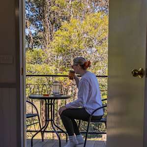 Morning tea with a view.