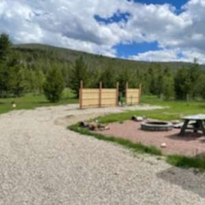 Your own site in the back corner of the property!