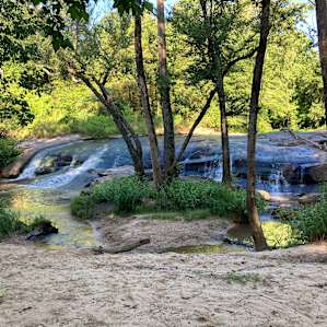 Waterfall camping close to CLT