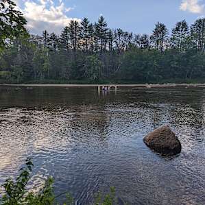 Camping on the Saco river
