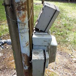 Sewage pipe left to enjoy