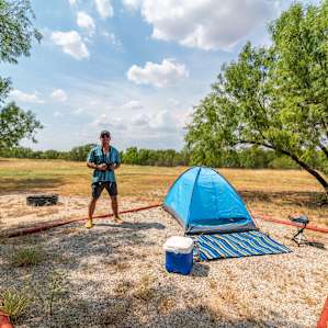 Tent camping site