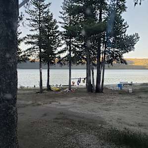 View out from our Class B RV