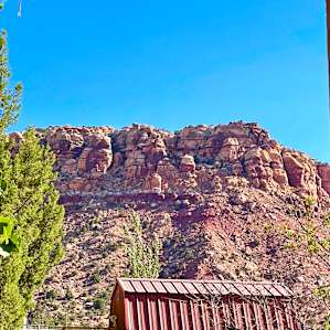 Cliffs behind the ranch property