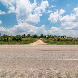 View of the land entrance from the road
