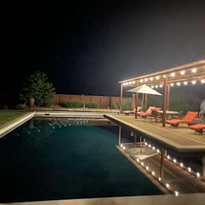 Plenty of lights around the pool, consider bringing a flashlight or headlamp for walking between pool area and tents
