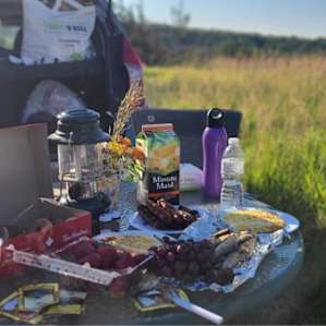 Camp life background..