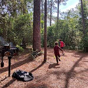 The site was the perfect size for two brothers to run around and explore.