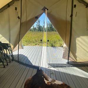 Glamping by North Santiam River