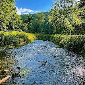 Looking downstream toward campsite 1