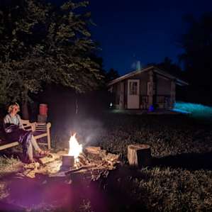 Lots of quality firewood available (we got upgraded to the cabin site after a cancellation)