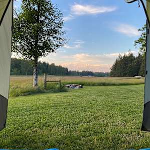 View from the RV site- perfect for tenting too.