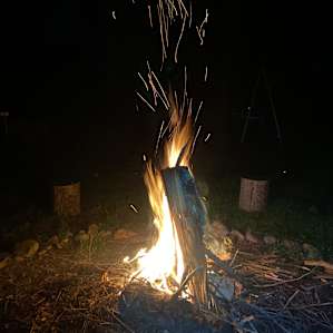 Site 4 campfire.