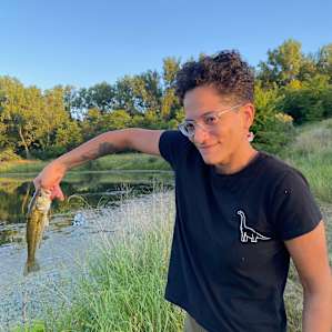 Catch this fish great experience. Secluded pond for this site.