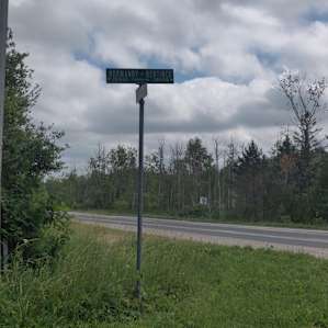 Entrance (facing away from the property)
