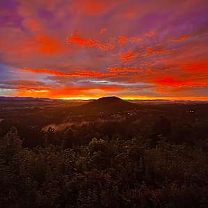 The most amazing sunsets from the top of the mountain!