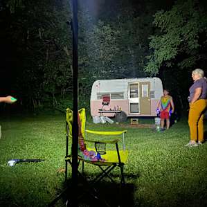 Corn hole and night frisbee!