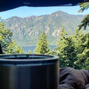 Having a cuppa in the mornings enjoying the beautiful view out of the Tepui