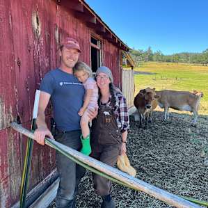 Hosts Emma and Kurt offer a friendly welcome to their farm.