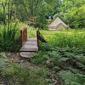 Beautiful 10' Canvas Tent on Creek