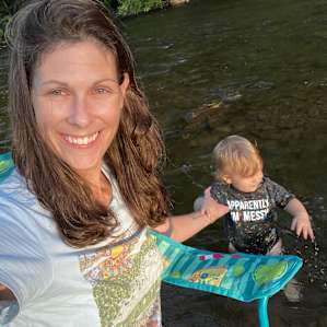 Playing in creek