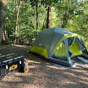 Where we decided to set out tent up.