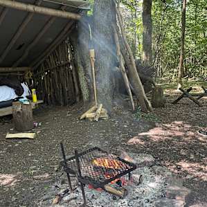 Tent camping Sanctuary in the Woods