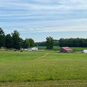 Spring lake retreat on the farm