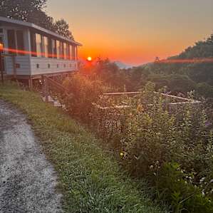 Sunrise at DuPont Bike retreat lodge!