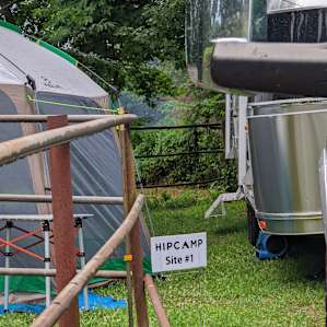 Our little private area at site 1