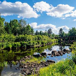 View of river from site