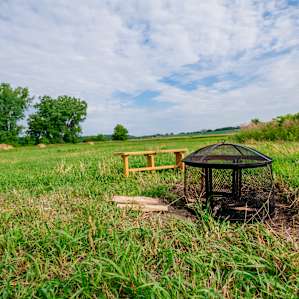 Provided Firepit