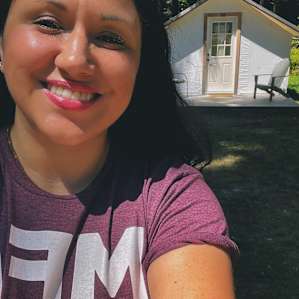 Me in front of my cabin!