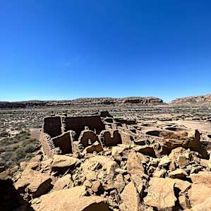 Chaco Canyon, about 30 minutes from Horse Thief campground, much closer than any other option!