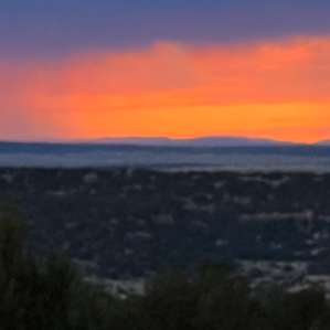 Sunset fireworks