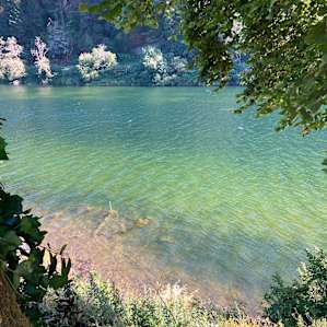 Stunning view of the river which is steps away.