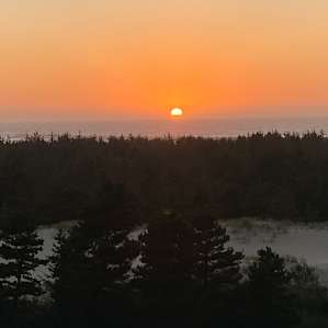 View from the site, amazing sunsets