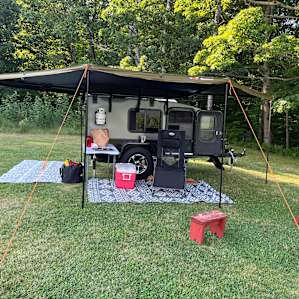 This was my set up at Green Mt. No trouble getting to the site!