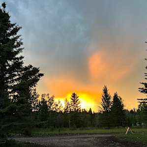 Sunrise over Bragg Creek