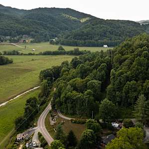 A view down the valley