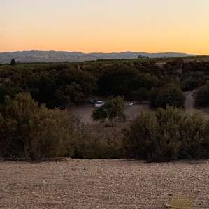 You can see how secluded the campsite is, tucked into the trees.
