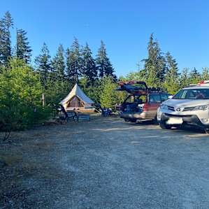 Plenty of space for our cars. Very comfortable space.