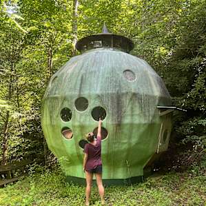 Cool dome that Garry built on the property that you can check out!