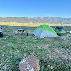Camping with amazing views