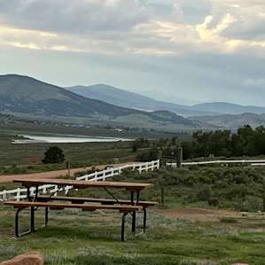 Camping with amazing views