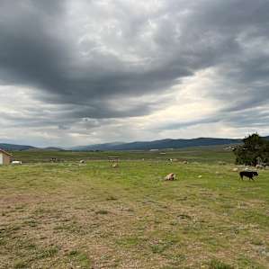 Camping with amazing views